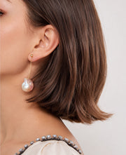 Fairy Pink Pearl Drop Earrings