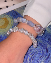 Blue Lace Agate Baroque Bracelet