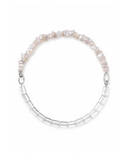 White Triangle Crystal Baroque Necklace