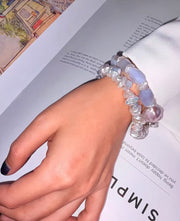 Blue Lace Agate Baroque Bracelet